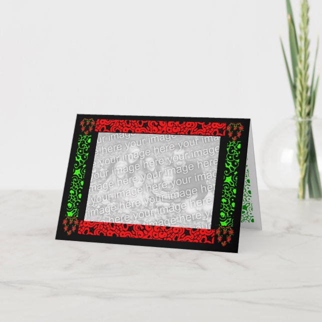 Weihnachtsherz Feiertagskarte (Vorderseite)