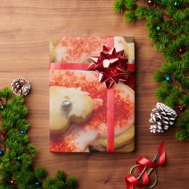 Weihnachtsherz geformt Zucker Cookie Geschenkpapier (Feiertagsgeschenk)