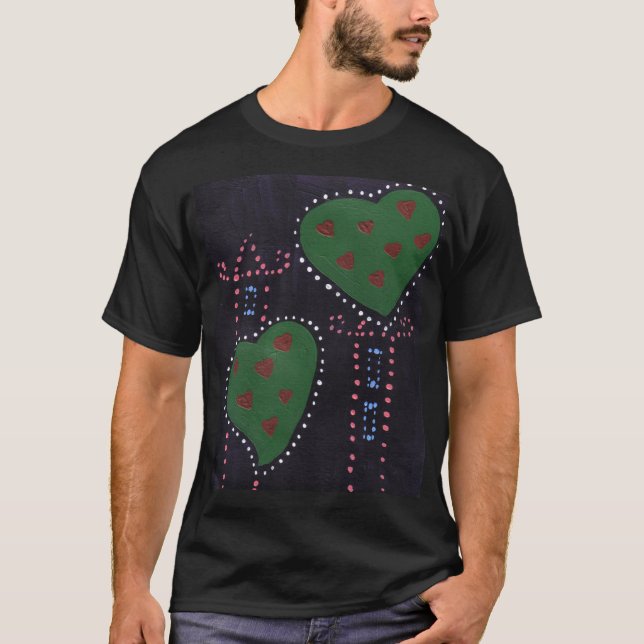 Weihnachtsherzen T-Shirt (Vorderseite)