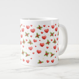 Weihnachtsherzen & Tannenmug Jumbo-Tasse