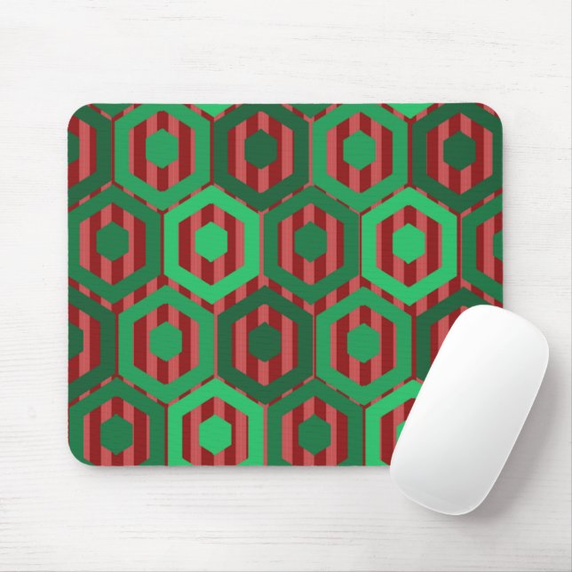 Weihnachtshexagonen Mousepad (Mit Mouse)