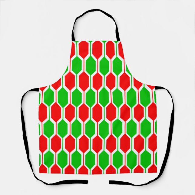 Weihnachtshexagonen Schürze (Vorderseite)