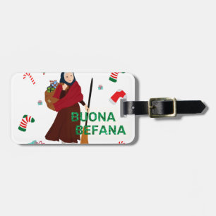 Weihnachtshexe Buona Befana Gepäckanhänger