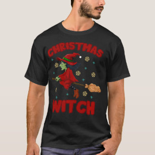 Weihnachtshexe Merry Witchmas Wiccan Hexe Christus T-Shirt