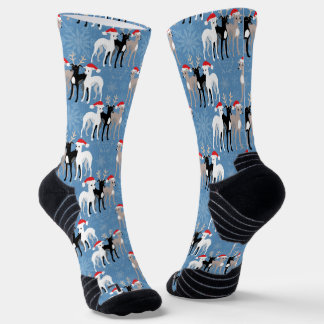 Weihnachtshippets oder italienische Windhunde Snow Socken