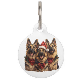Weihnachtshirdhunde Haustiermarke