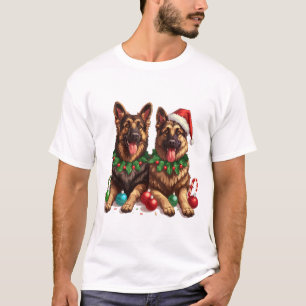 Weihnachtshirdhunde T-Shirt