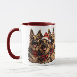 Weihnachtshirdhunde Tasse