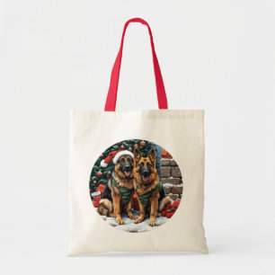 Weihnachtshirdhunde Tragetasche