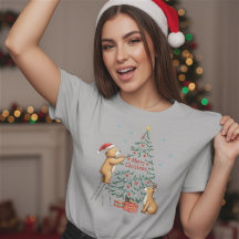 Weihnachtshirsch und Bär