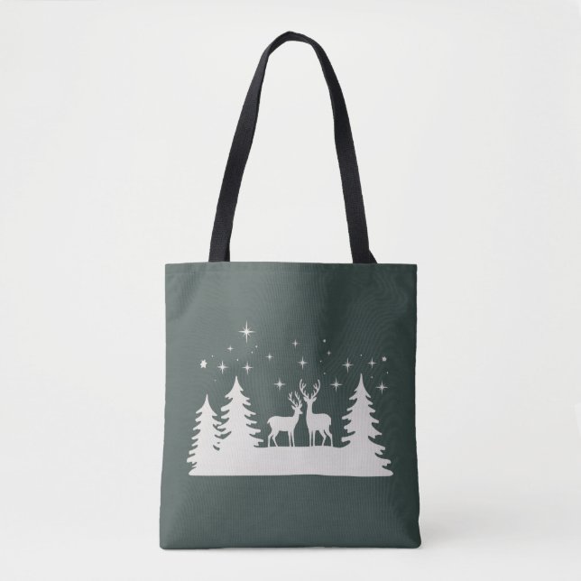 Weihnachtshirsch Winterzeit Feiertag  Tasche (Vorderseite)