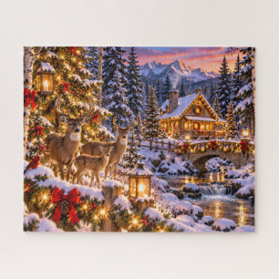 Weihnachtshirschhütte
