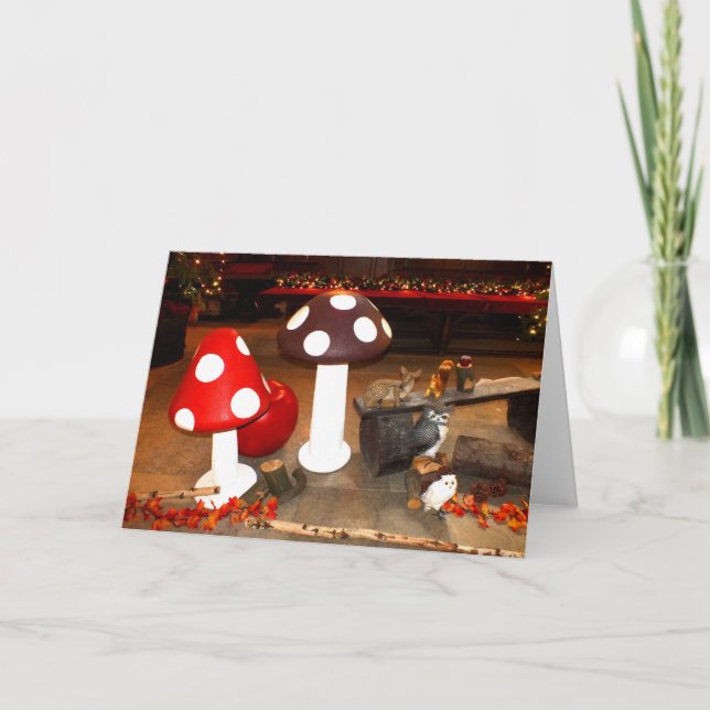Weihnachtshocker Feiertagskarte (Vorderseite)