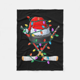 Weihnachtshockey Xmas Weihnachtssport Hat Ball Kin Fleecedecke