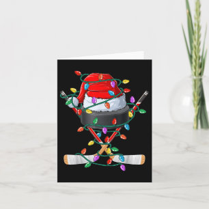 Weihnachtshockey Xmas Weihnachtssport Hat Ball Kin Karte