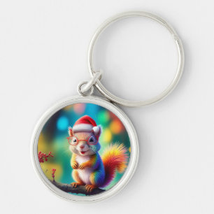 Weihnachtshörnchen als Weihnachtsmann-56765 Schlüsselanhänger