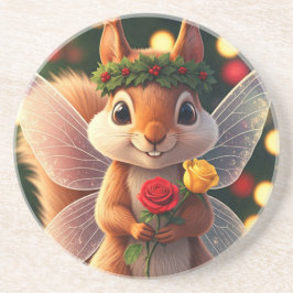 Weihnachtshörnchen Fairy Untersetzer
