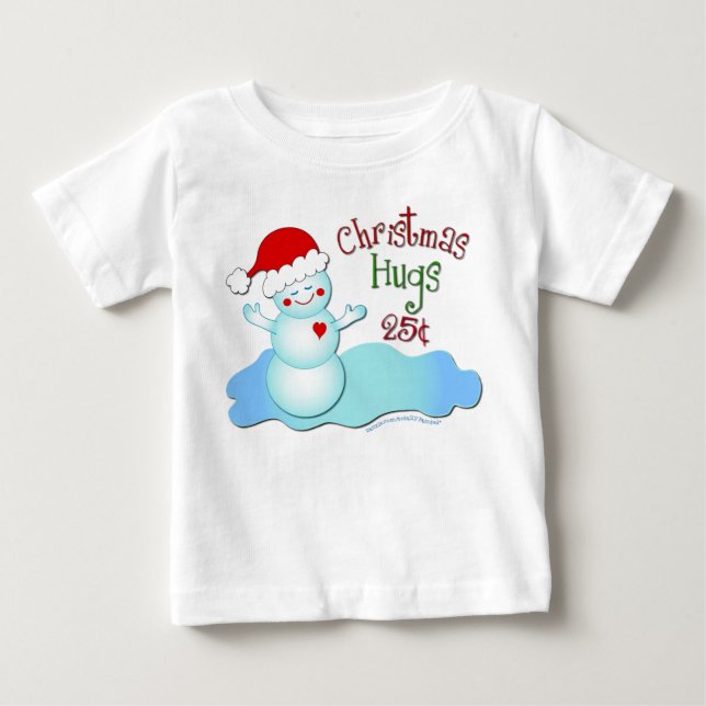 Weihnachtshugs Baby T-shirt (Vorderseite)