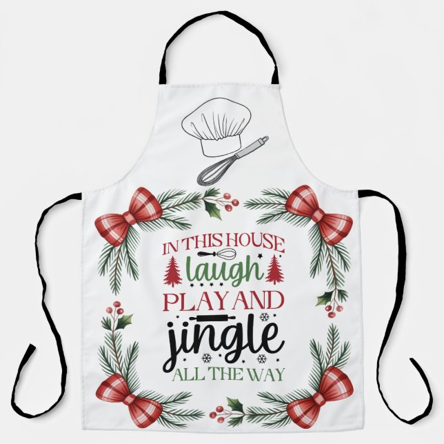 Weihnachtshumor  schürze (Vorderseite)