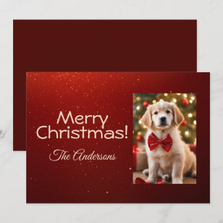 Weihnachtshund 11, Frohe Weihnachten, Weihnachtska Einladung