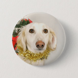 Weihnachtshund 2 button