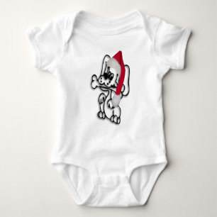 Weihnachtshund Baby Strampler
