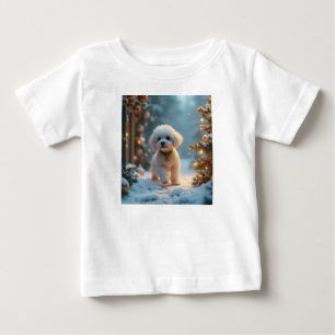 Weihnachtshund Baby T-shirt