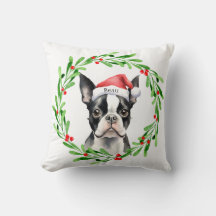 Weihnachtshund Boston Terrier Terrier Holidays Hau