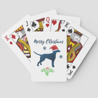 Weihnachtshund Dalmatiner Spielkarten