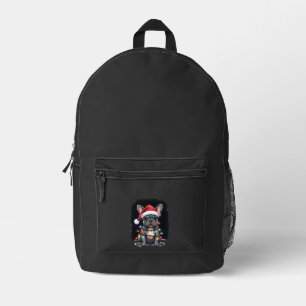 Weihnachtshund Französische Bulldogge Xmas Frenchi Bedruckter Rucksack