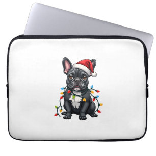 Weihnachtshund Französische Bulldogge Xmas Frenchi Laptopschutzhülle