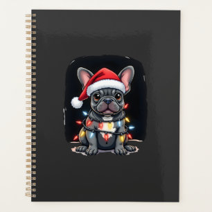 Weihnachtshund Französische Bulldogge Xmas Frenchi Planer