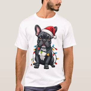 Weihnachtshund Französische Bulldogge Xmas Frenchi T-Shirt