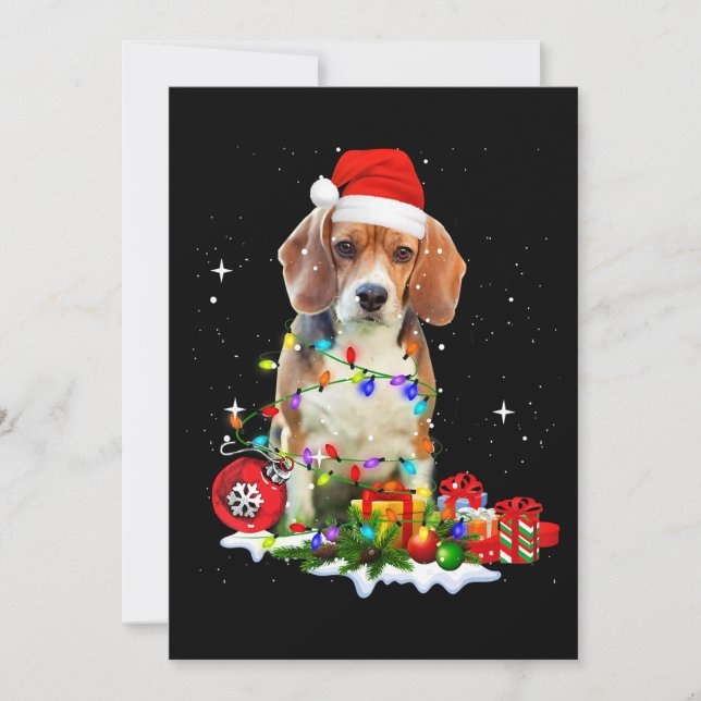 Weihnachtshund für Hunde Vater Hunde Mama Ankündigung (Vorderseite)