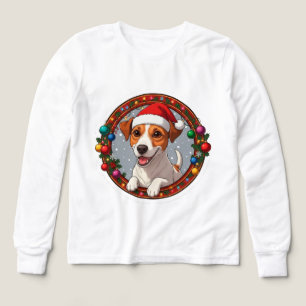 Weihnachtshund im Cartoon-Stil