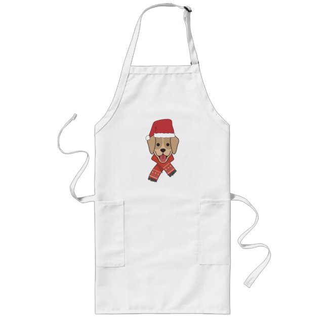 Weihnachtshund Lange Schürze (Vorne)