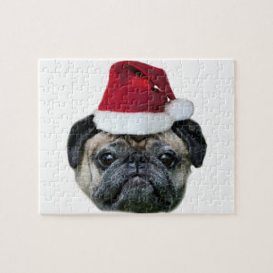 Weihnachtshund Mops