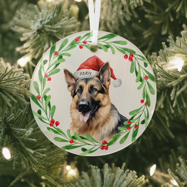 Weihnachtshund Ornament Aus Glas (InSitu)