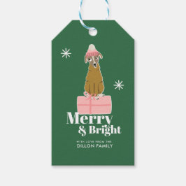 Weihnachtshund personalisieren Geschenktag Geschenkanhänger