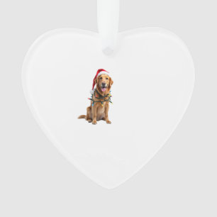 Weihnachtshund-Shirt, Weihnachten Golden Retriever Ornament