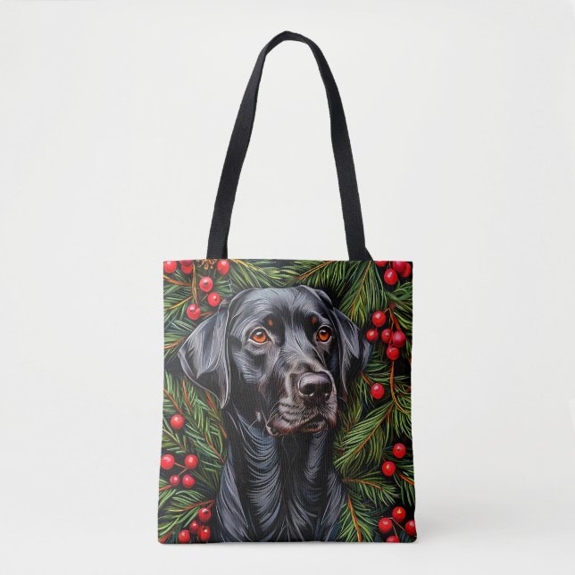 Weihnachtshund Tasche (Vorderseite)