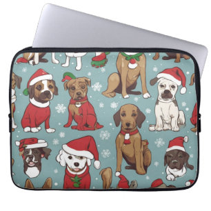 Weihnachtshündchen Laptopschutzhülle