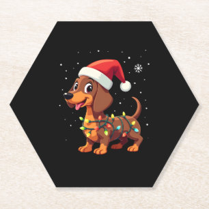 Weihnachtshunde Dackel Weihnachten Dackel 3 Untersetzer