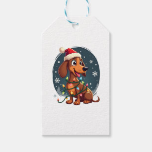 Weihnachtshunde Dackel Weihnachten Dackel Frauen i Geschenkanhänger