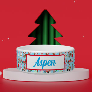 Weihnachtshunde Feier Name des Hauses Napf