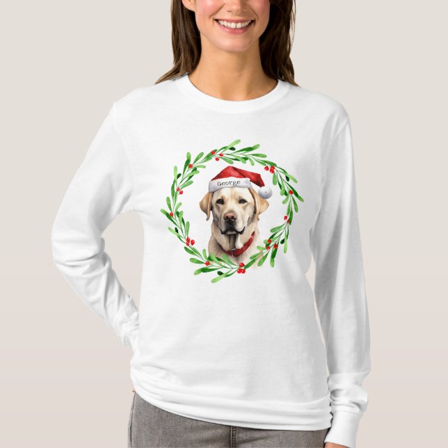 Weihnachtshunde Gelbe Labrador Labrador Retriever  T-Shirt (Vorderseite)