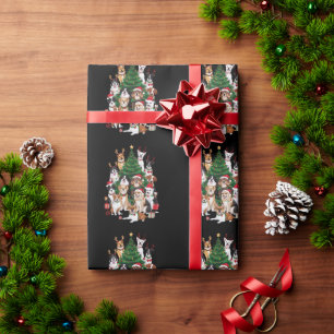 Weihnachtshunde Hunde Liebhaber Urlaub Hunde Mama  Geschenkpapier