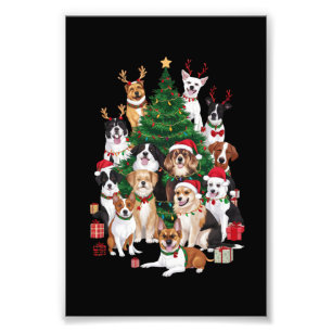 Weihnachtshunde Hunde Liebhaber Urlaub Hundemama Fotodruck