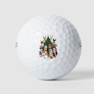 Weihnachtshunde Hunde Liebhaber Urlaub Hundemama Golfball