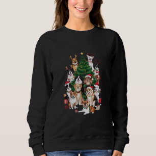 Weihnachtshunde Hunde Liebhaber Urlaub Hundemama  Sweatshirt